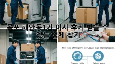 목포 해안동1가 이사 후기: 믿을 수 있는 업체 찾기