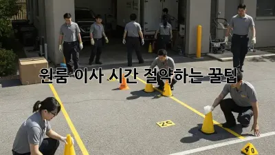 원룸 이사, 시간 절약하는 꿀팁!